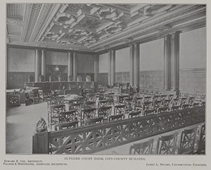 The Supreme Courtroom shortly after completion in 1917.