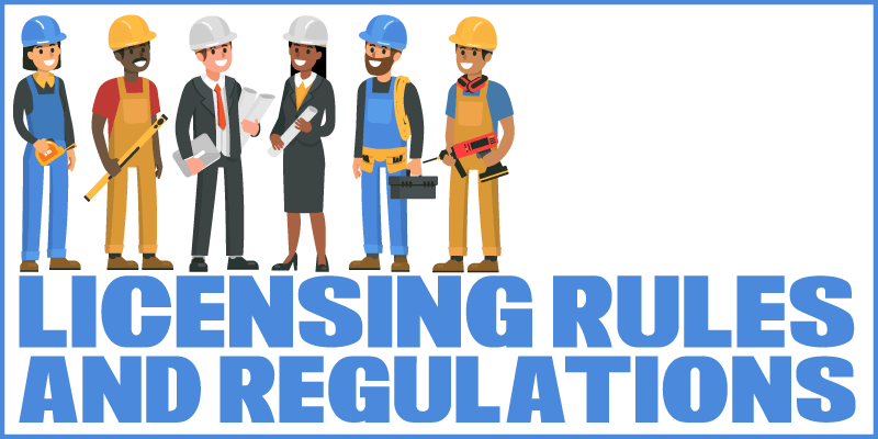 Licensing Rules and Regulations