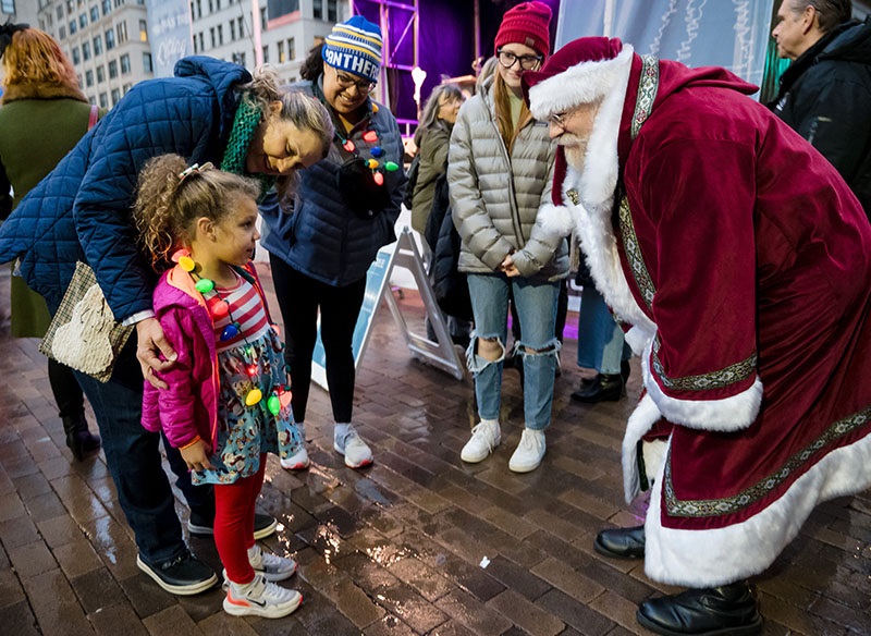 Santa with child 